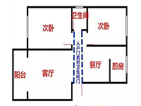 入戶門正對(duì)著衛(wèi)生間，客人來了太尷尬了