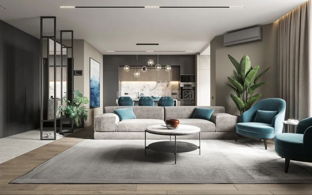 億鼎中心120m&sup2;現(xiàn)代簡(jiǎn)約風(fēng)格